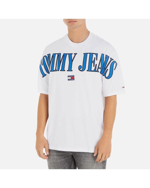 Tommy Hilfiger Skater Archive Logo Cotton T-shirt in Blue for Men | Lyst