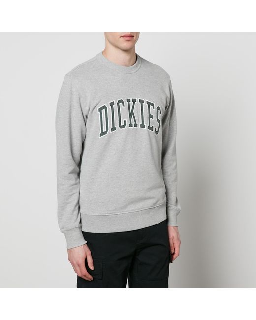 Dickies Gray Aitkin Logo-embroidered Cotton-jersey Sweatshirt for men