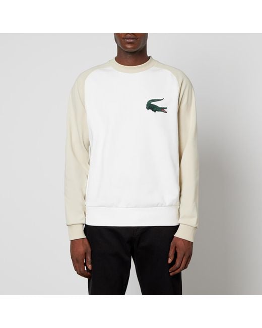 Lacoste Cotton Robert Georges Croc Sweatshirt in Beige (Natural) for Men |  Lyst