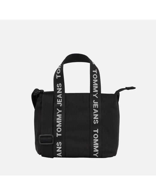 Tommy Hilfiger Black Essential Canvas Crossbody Bag