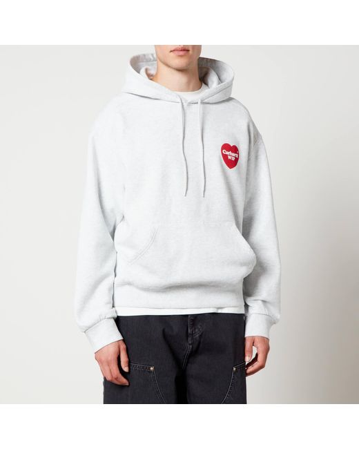 Carhartt WIP White Heart Patch Cotton-jersey Hoodie for men