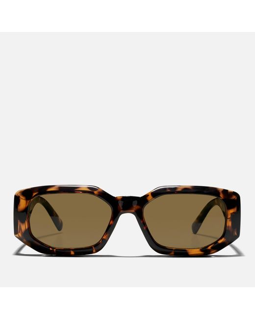 Samsøe & Samsøe Brown Milo Acetate Rectangular-frame Sunglasses