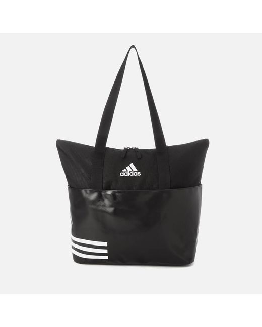 Adidas Black 3 Stripe Tote Bag