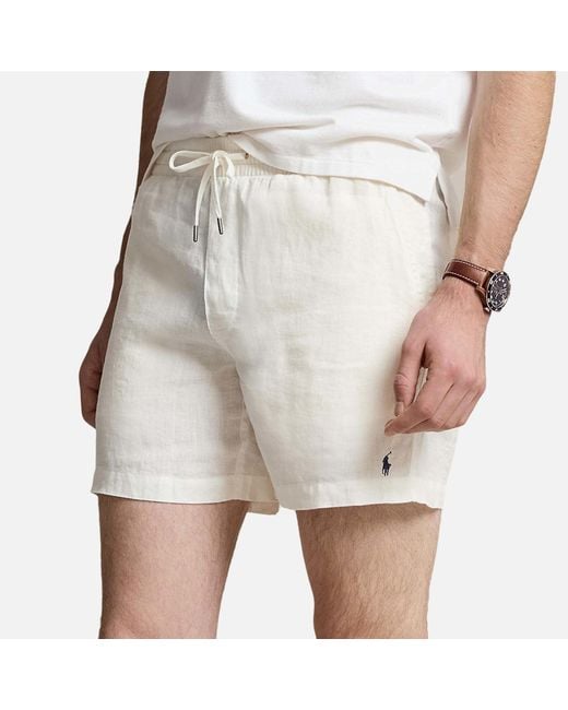 Polo Ralph Lauren Natural Prepster Linen Shorts for men