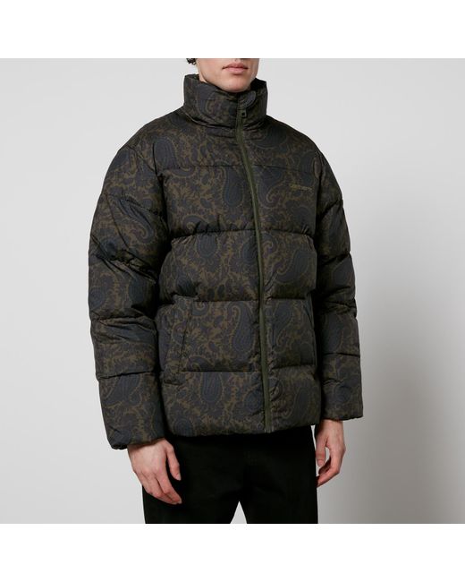 Carhartt Black Springfield Quilted Water-Resistant Nylon Jacket for men