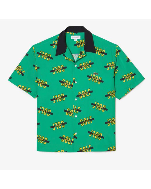 Lacoste Neo Heritage Crepe Shirt in Green für Herren