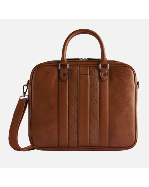 Ted Baker Brown Waymon Faux Leather Briefcase for men