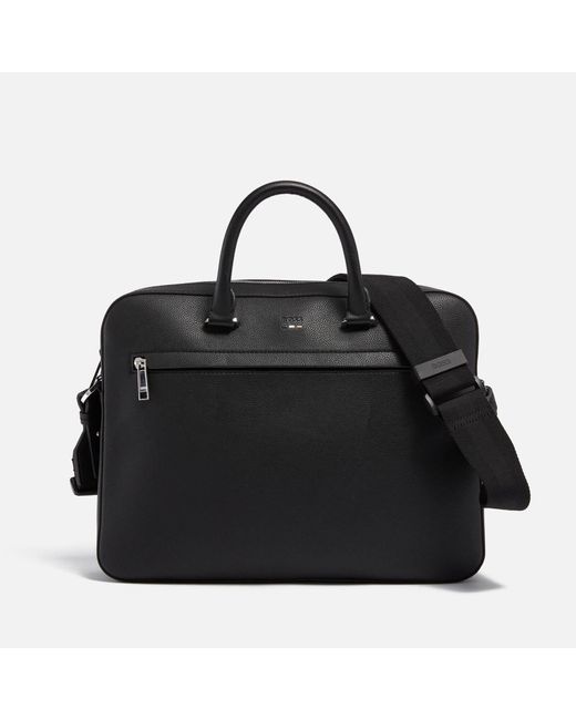 BOSS by HUGO BOSS Faux Leather Ray Small Document Case in Black for Men Lyst