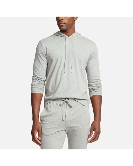 Polo Ralph Lauren Gray Lounge Cotton-jersey Hoodie for men