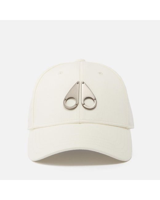 Moose Knuckles White Icon Logo Cotton-twill Cap for men