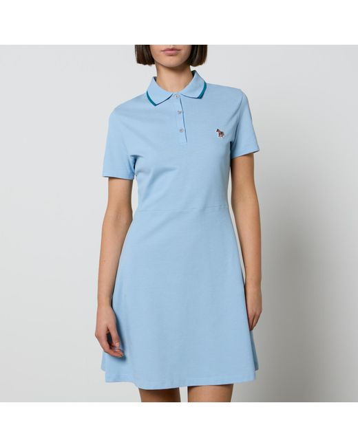 PS by Paul Smith Blue Cotton-Blend Polo Dress