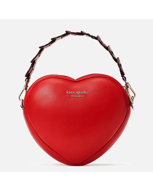 Kate Spade Heartbreaker 3d Heart Cross Body Bag in Red | Lyst