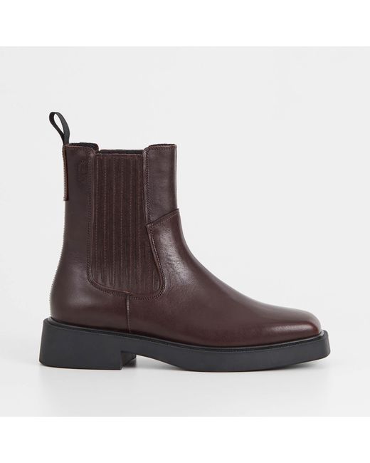 Vagabond Brown Jillian Leather Warm-lined Chelsea Boots