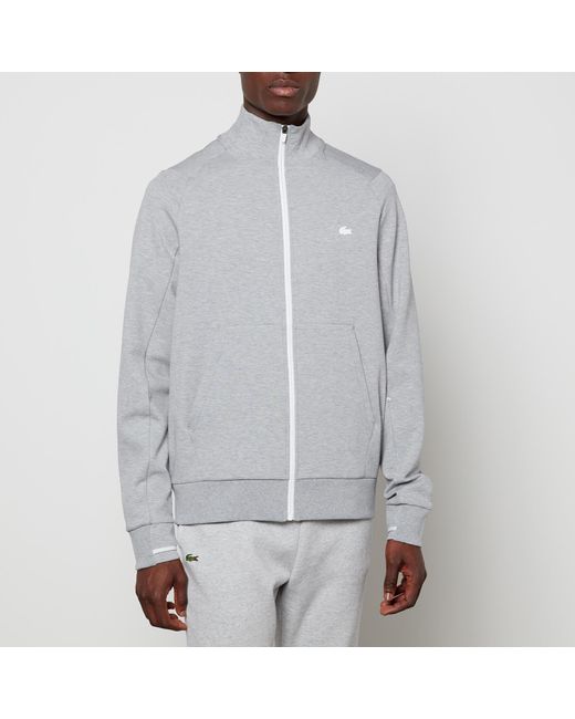 Lacoste Gray Active Full-zip Funnel Neck Sweatshirt for men