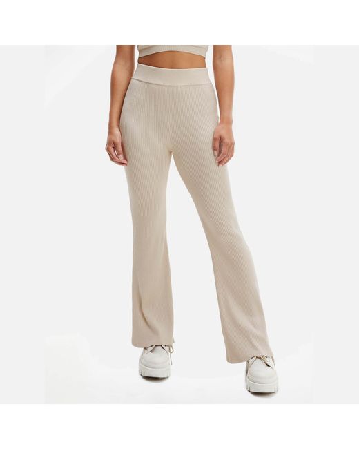Tommy Hilfiger Tjw A-line Rib Badge Pants in Natural | Lyst Canada