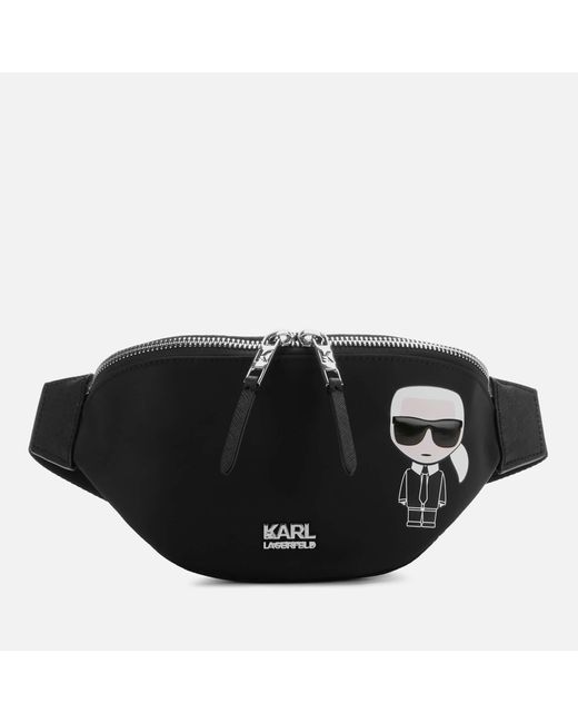 Karl Lagerfeld Black K/ikonik Nylon Bum Bag
