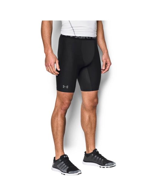 Under Armour Black Heatgear Armour 2.0 6-inch Compression Shorts for men
