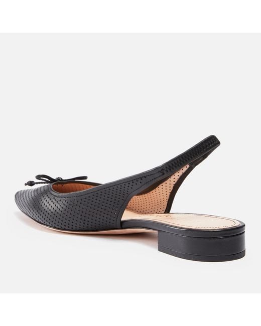 Kate Spade Black Veronica Leather Sling-Back Shoes