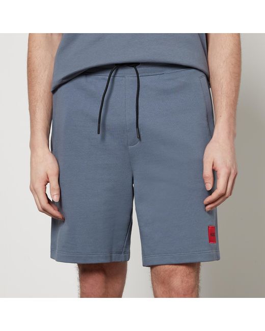 HUGO Blue Diz222 Cotton-jersey Shorts for men