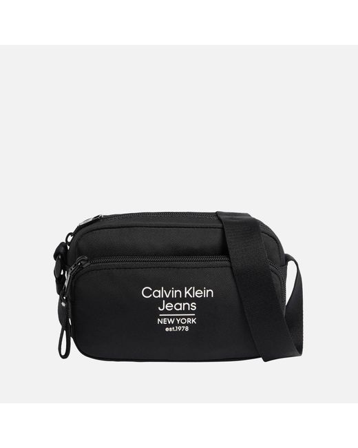 Calvin Klein Black Sport Essentials Logo Camera Bag for men