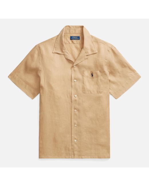 Polo Ralph Lauren Natural Logo Linen Shirt for men