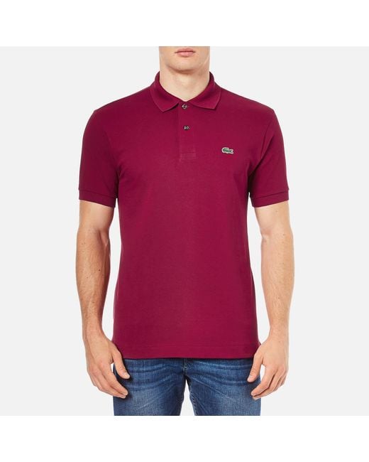 Lacoste Red Cotton-Piqué Classic Polo Shirt for men