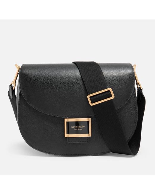 Kate Spade Black Katy Leather Saddle Bag