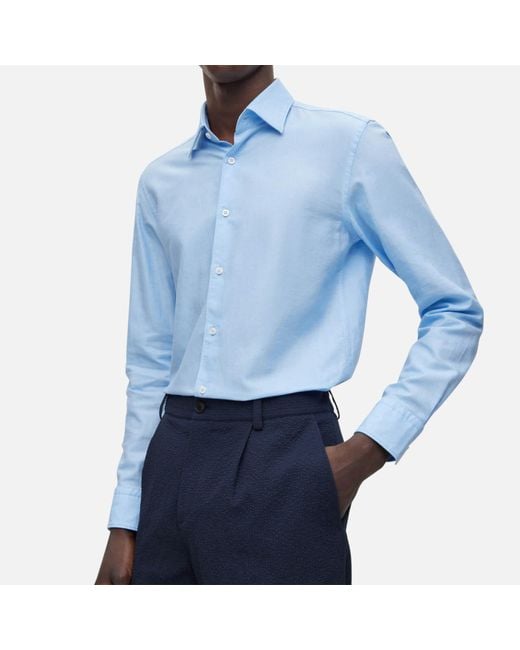 Boss Blue C-hal Kent C4-232 Cotton-blend Shirt for men