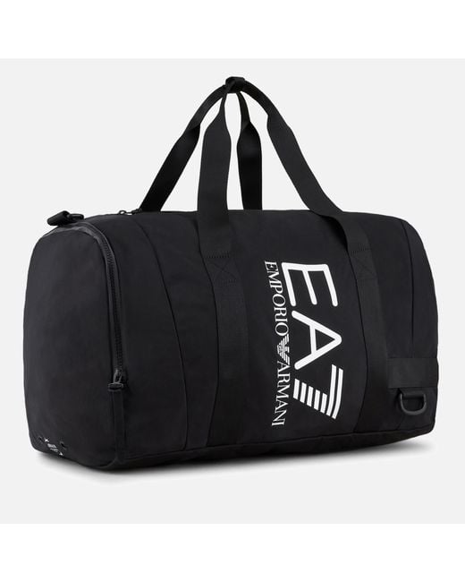 EA7 Black Vigor 7 Shell Duffle Bag for men