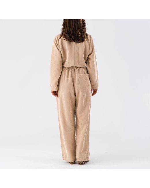 Lolly's Laundry Natural Aberdeen Corduroy Jumpsuit