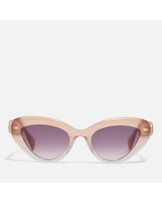 Vivienne Westwood Pink Liza Acetate Cat Eye-frame Sunglasses