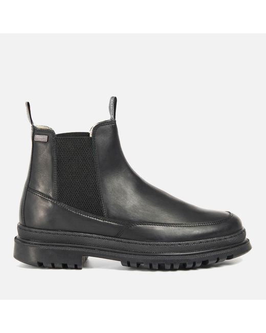 Barbour Brown Lomond Leather Chelsea Boots for men
