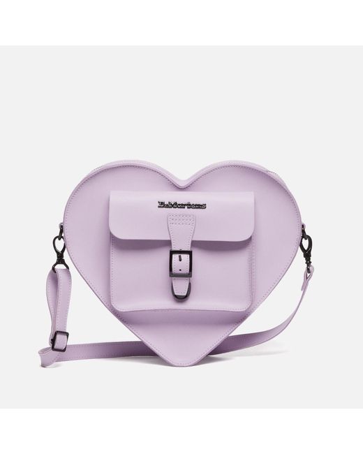 Dr. Martens Purple Heart Coated Leather Crossbody Bag