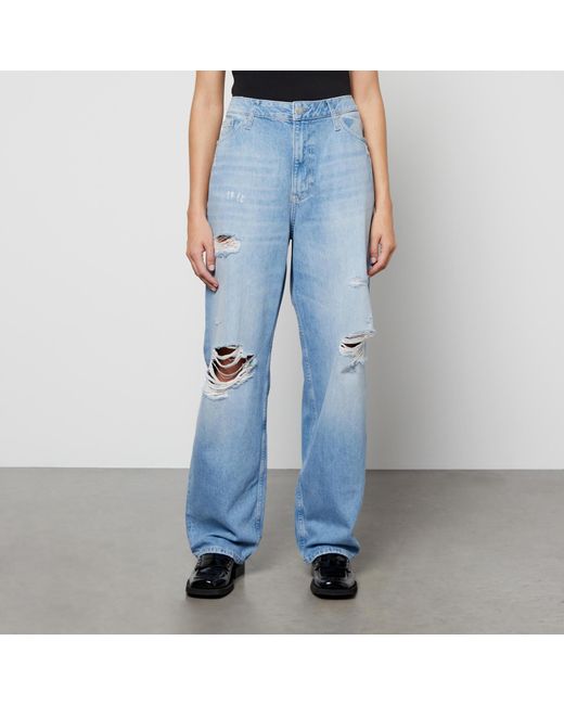 Calvin Klein 90s Straight-leg Denim Jeans in Blue | Lyst