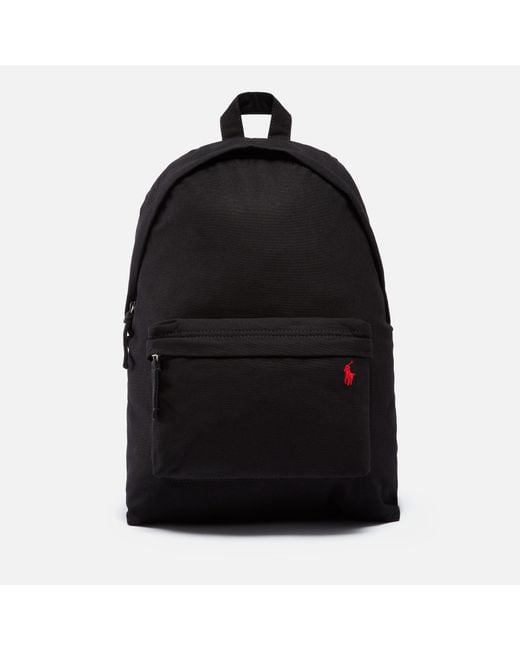 Polo Ralph Lauren Black Canvas Backpack for men
