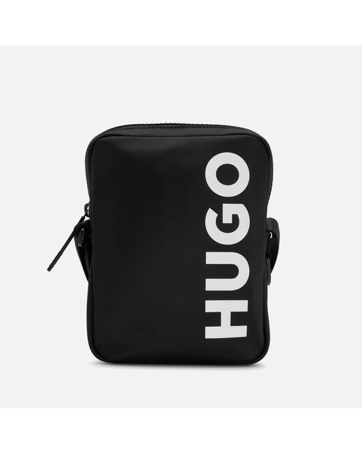 HUGO Black Ethon 2.0bl_ns Logo Nylon Crossbody Bag for men
