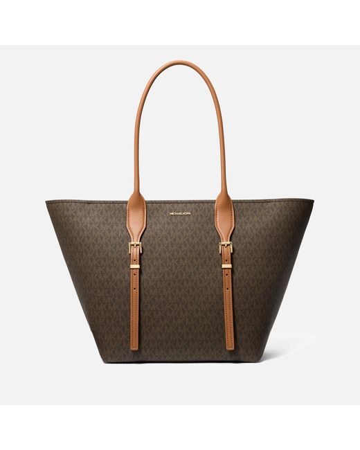 MICHAEL Michael Kors Brown Moore Large Faux Leather Tote Bag