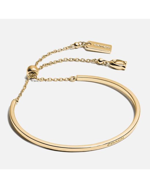COACH Metallic Gold-tone Bracelet