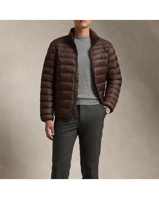 Polo Ralph Lauren Black Insulated Terra Quilted Nylon Padded Jacket for men