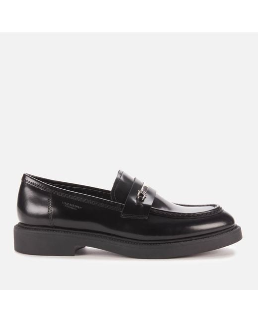 Vagabond Black Alex W Leather Loafers