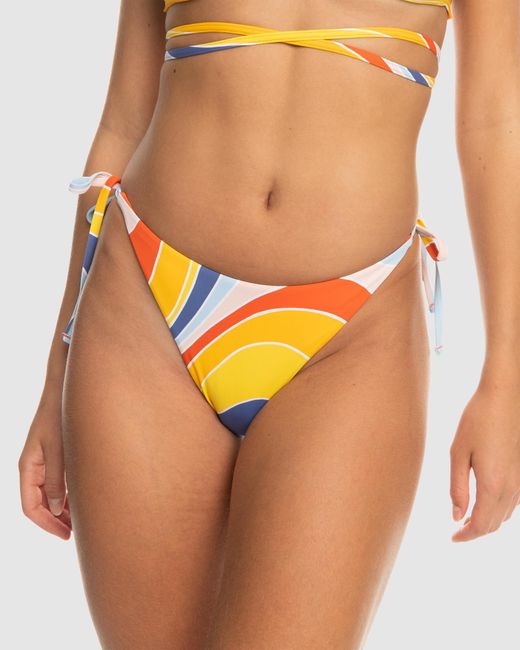 Roxy Palm Cruz Cheeky Bikini Bottoms in Orange | Lyst Australia