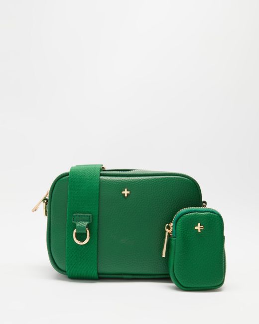 Peta and Jain Leather Justice Cross Body Bag in Green Lyst Australia