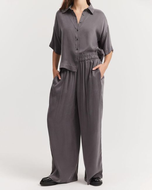 Country Road Gray Pull On Cupro Pant