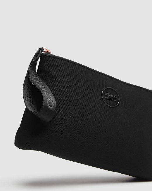 Mimco Cotton Est. 96 Large Pouch in Black Lyst Australia