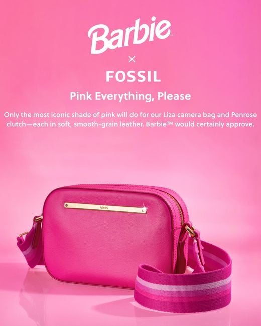 Fossil pink deals crossbody bag