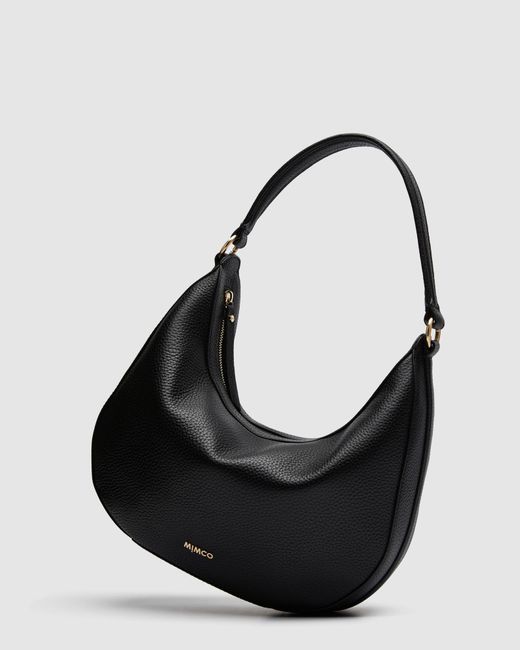Mimco Leather Luna Crescent Bag in Black Lyst Australia