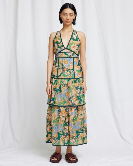 Significant Other Green Flynn Midi Dress