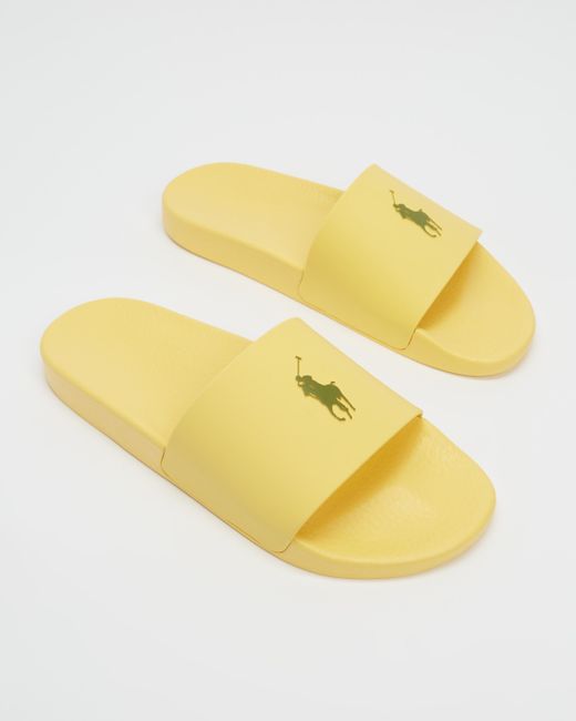Polo Ralph Lauren Rubber Pp Slides in Yellow for Men | Lyst Australia