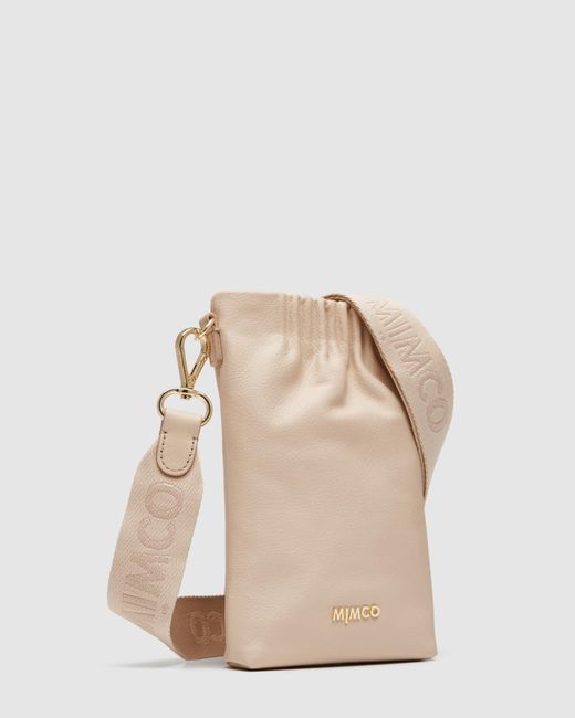Mimco Leather Delirium Tech Cross Body Bag in Natural Lyst Australia