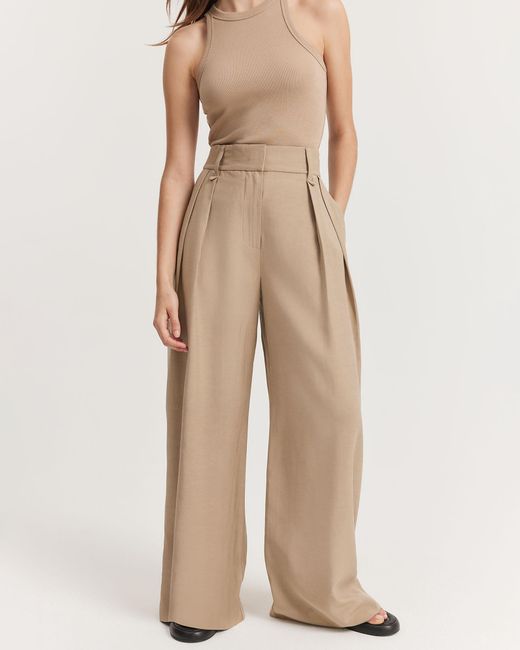 Country Road Natural Pleat Detail Pant